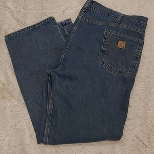Carhartt 44 x 32 relaxed fit blue jeans